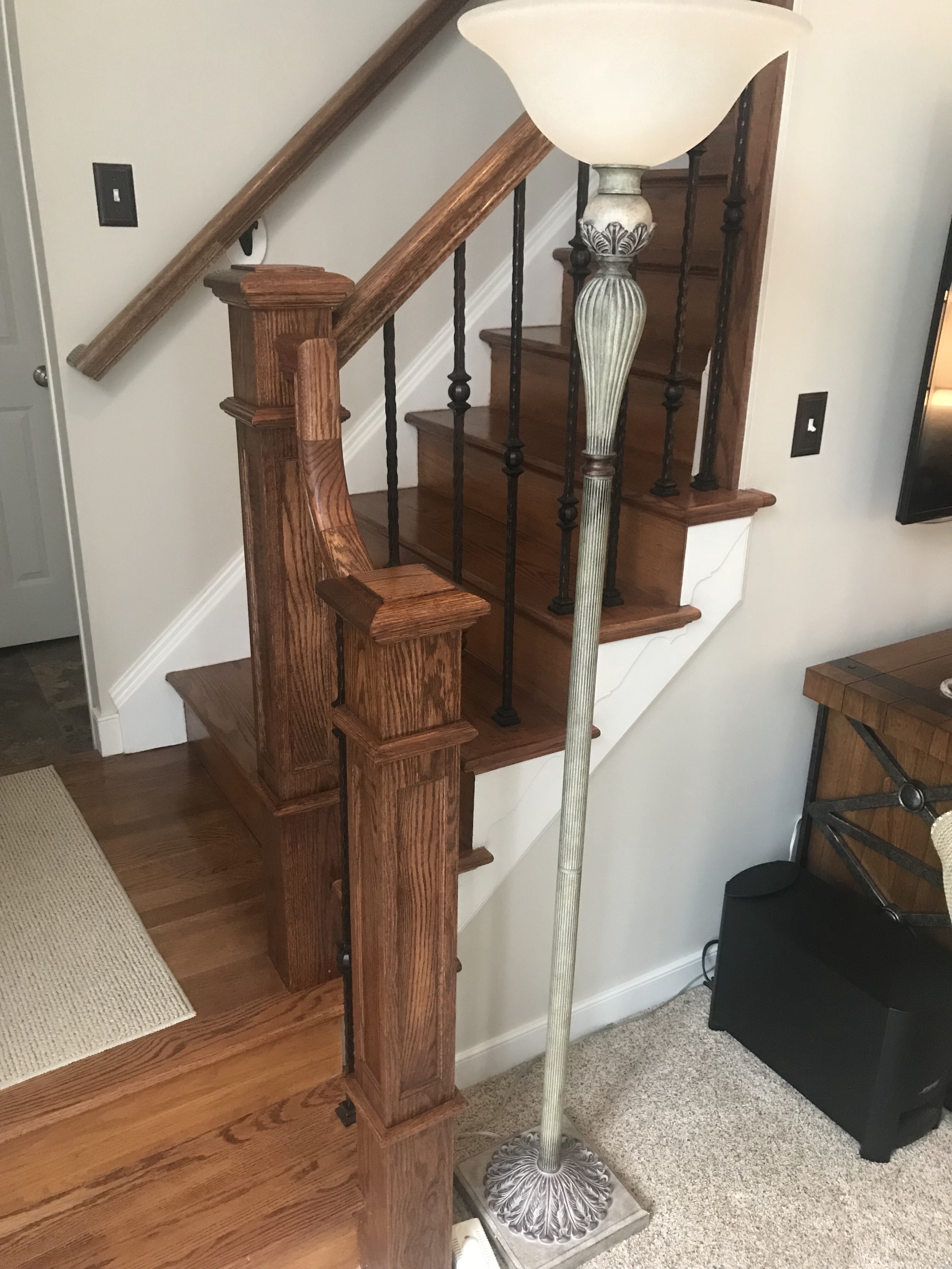 Recessed panel boxed newel
