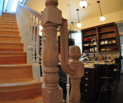 Grove Avenue stair newel installtion richmond va (7)