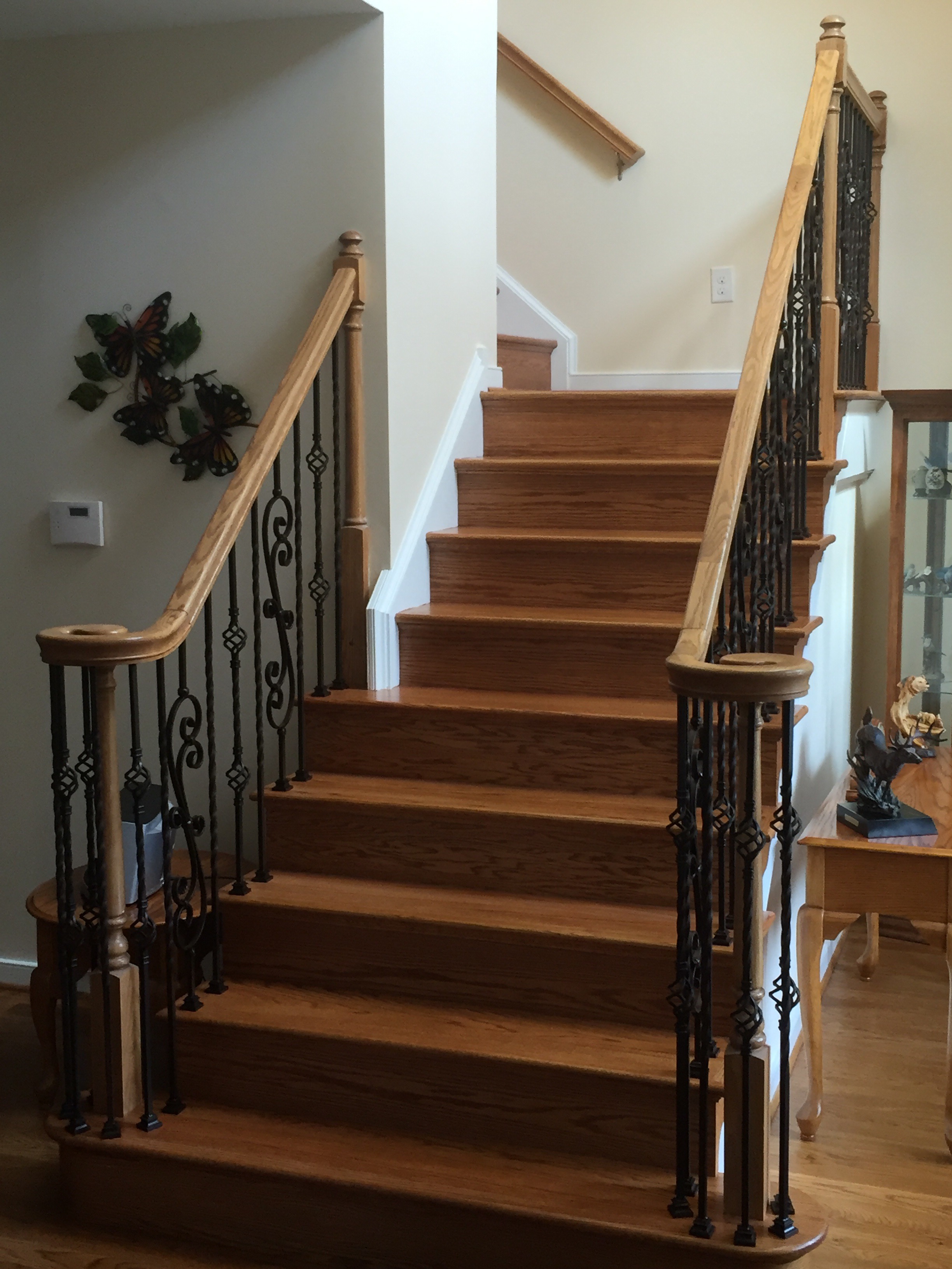 after iron balusters ameilia after staircremodeling amelia courthouse