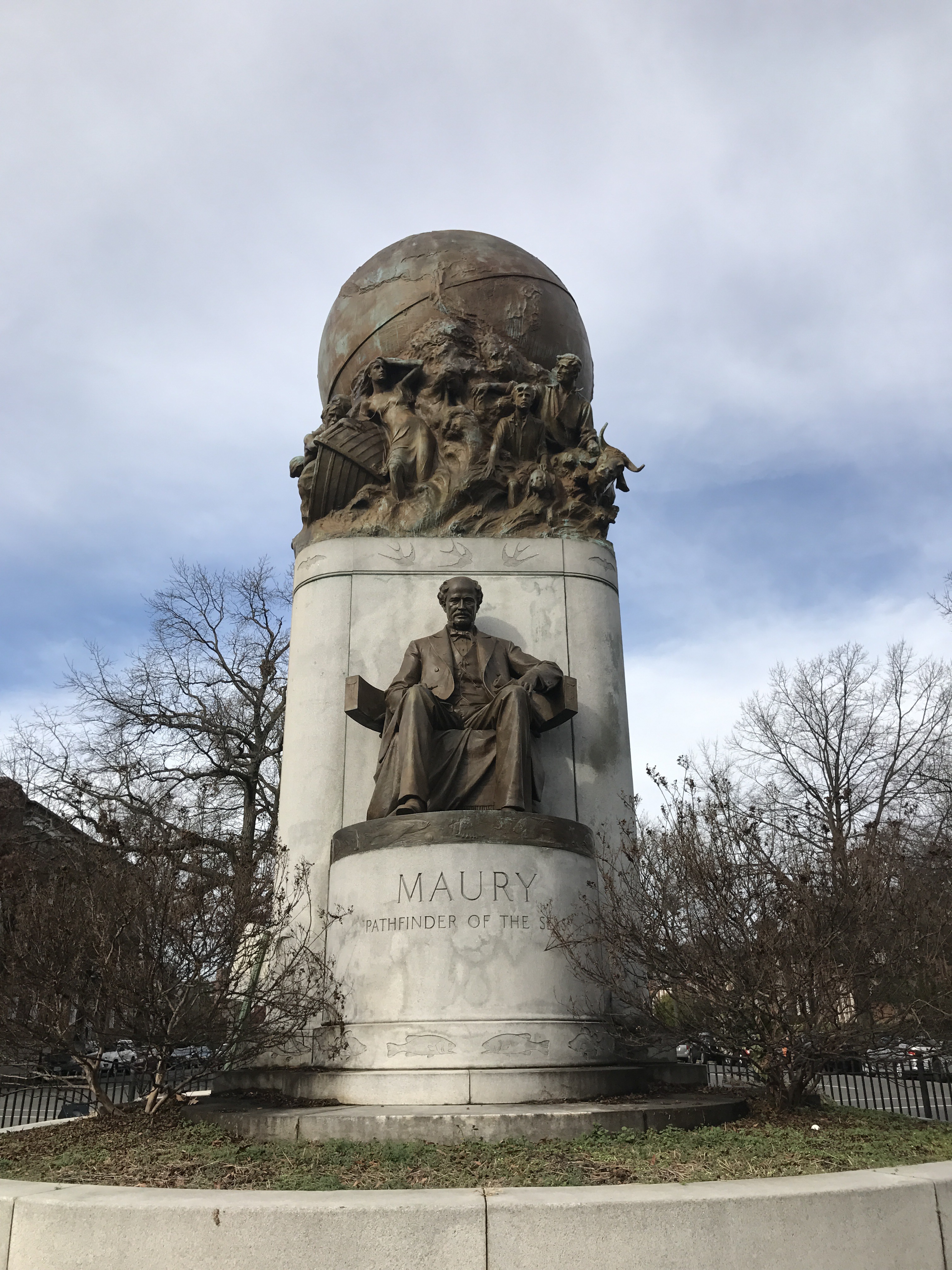 Maury the pathfinder Maury statue on Monument Ave.