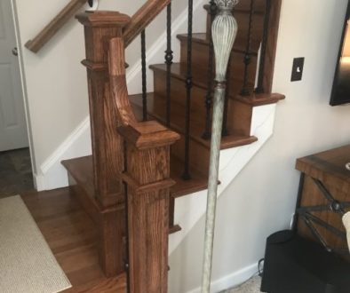 Recessed panel boxed newel