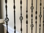 Balusters with a ribbon detail